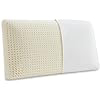 Natural Latex Pillow with 100% Cotton Cover Medium Soft Queen Size Pillow for Sleeping