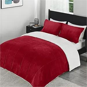 Ultrafine Lamb Fleece Duvet Cover 3 Piece Set