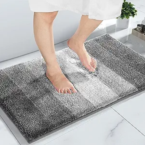 Thicker Gradient Flat Pile Carpet Bathroom Doorway Absorbent Mats Bathroom Foot Mats Anti-Slip Mats