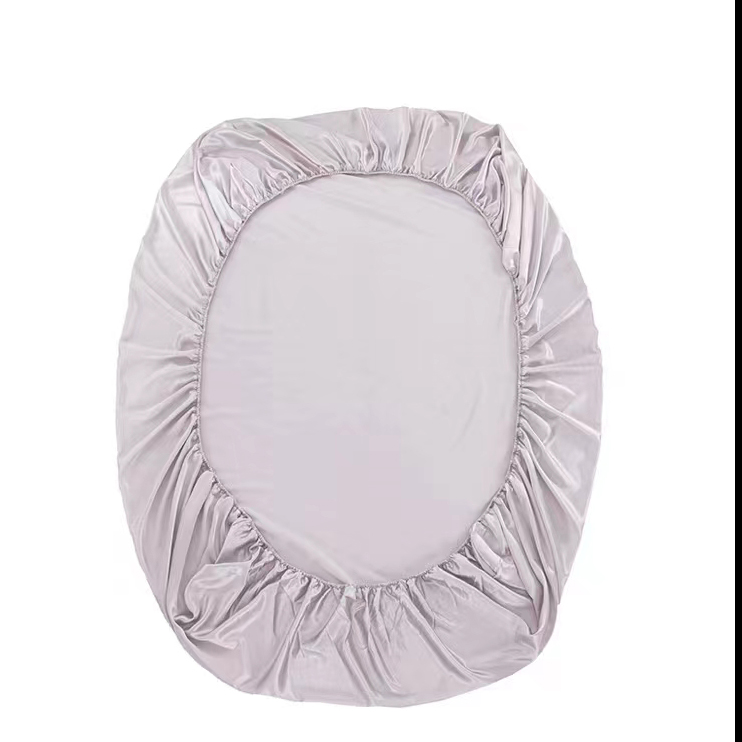 100% Cotton Plain White Hotel Elastic Fitted Sheet