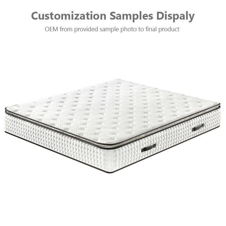 OEM Service Pocket / Bonnell Spring Mattress King Queen Double Size Pillow Top Vacuum Matress Compress In A Box For Bed Hotel