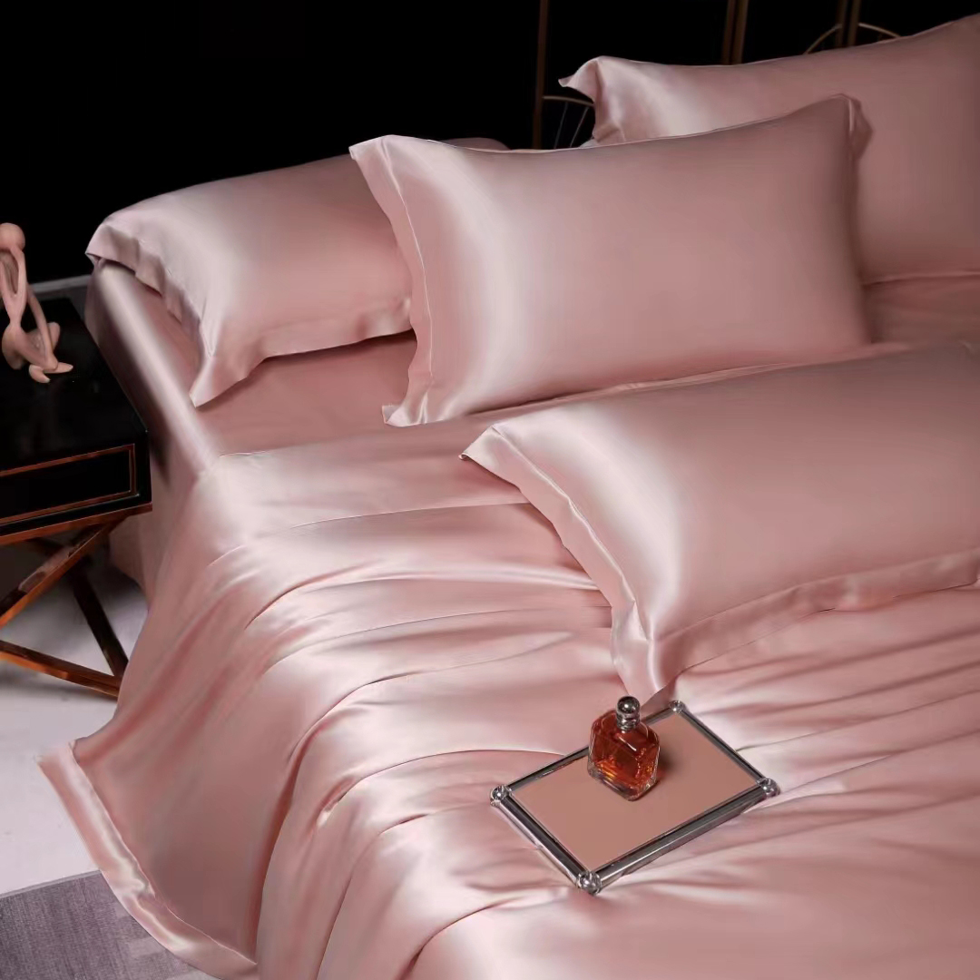 Real Silk Bedding Sheet Luxury 100% Pure Mulberry Silk Bedding Set