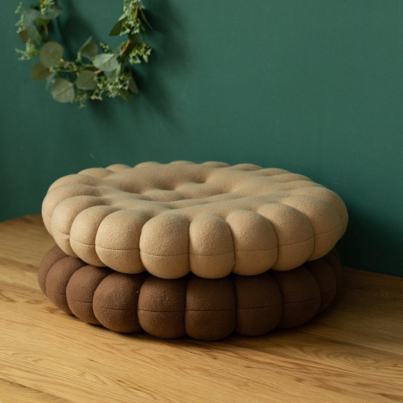Wholesale Autumn And Winter Round Cookie Mat Office Homestay Chair Mat Scatter Cushions Luxury Cushion Cover Cushion Pillow