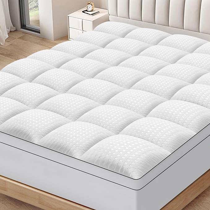 Customize Size Topper White Brushed Frosted Fabric Quilting Mattress Feather Velvet Stereo Mattress