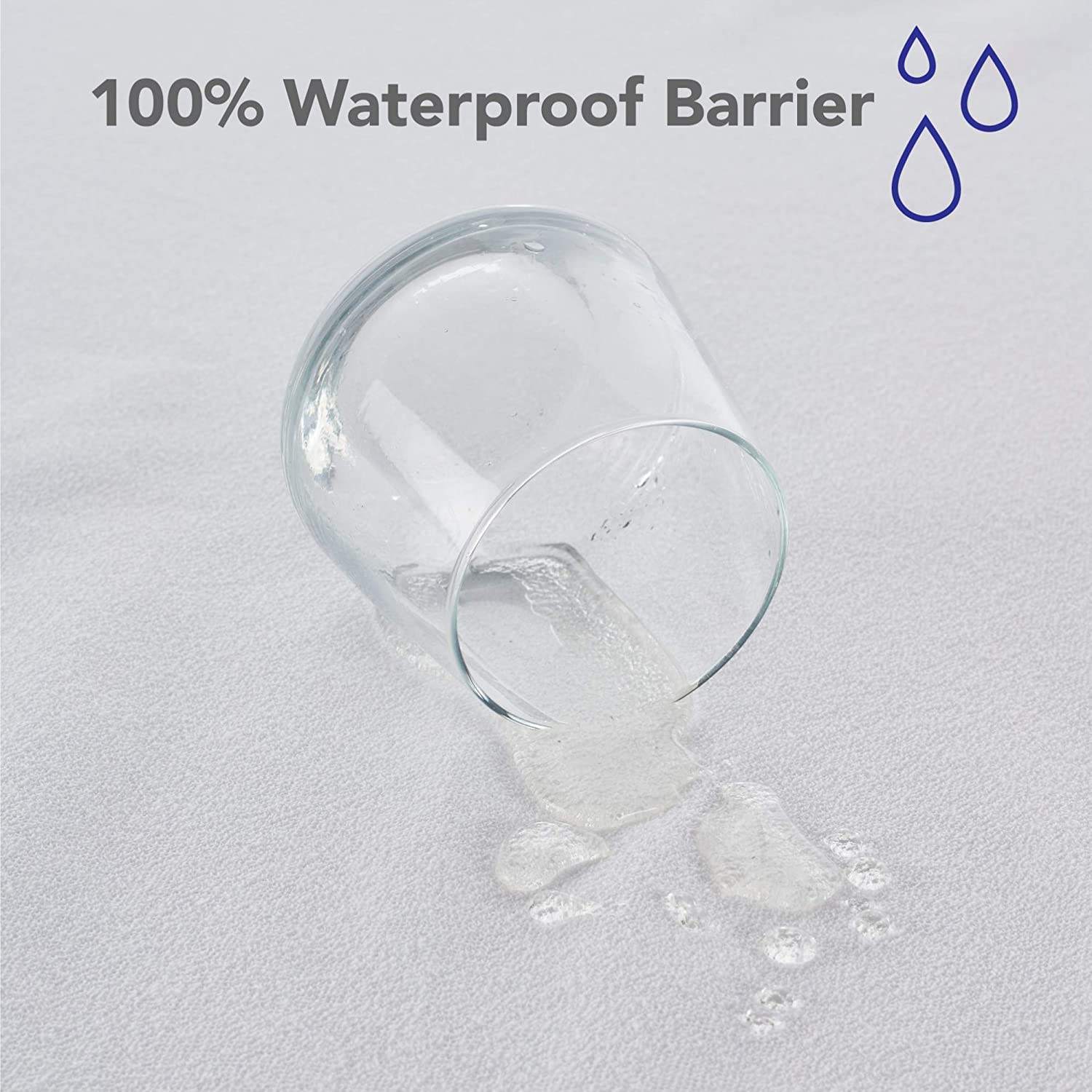 Mattress Protector Terry towel Premium Hypoallergenic 100% Waterproof Mattress Cover Protector