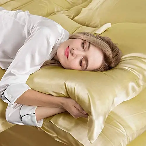 Custom Satin Pillowcases Luxury Soft Pillow Case For Hair And Skin Fade Resistant Pillow Cover With Elastic Style