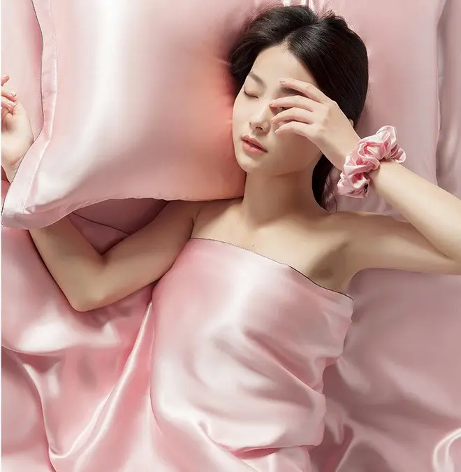 Real Silk Bedding Sheet Luxury 100% Pure Mulberry Silk Bedding Set